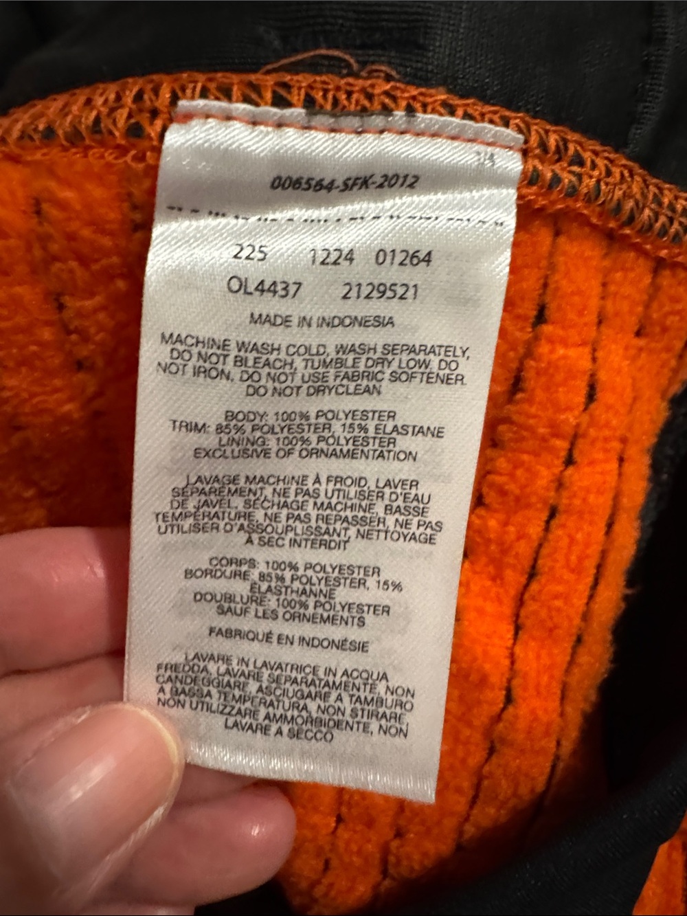 Mountain Hardwear Summit Grid Big Grid Half Zip Orange Fleece Gorpcore-Small - Picture 10 of 10